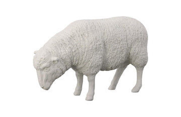 Sheep Sculpture Gel Coat White - Maison Vogue