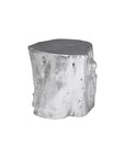 Log Large Silver Stool - Maison Vogue