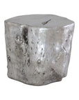 Log Large Silver Stool - Maison Vogue