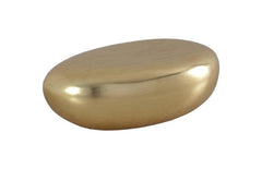 River Stone Coffee Table Small, Gold Leaf - Maison Vogue