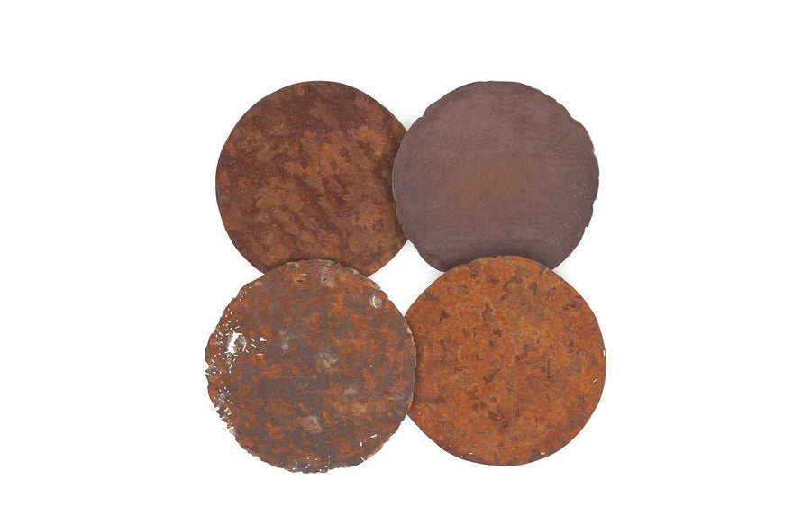 Rust Cast Oil Drum Wall Discs - Maison Vogue