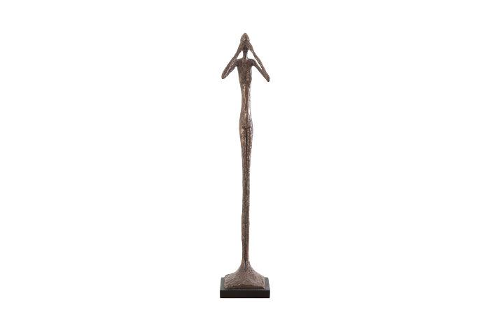 See No Evil Skinny Sculpture Bronze - Maison Vogue