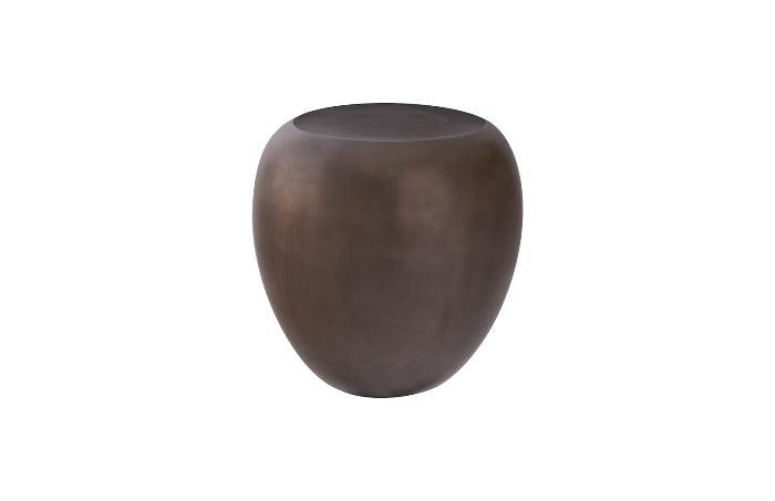 River Stone Side Table Bronze - Maison Vogue