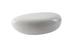 River Stone Coffee Table Small, Gel Coat White - Maison Vogue