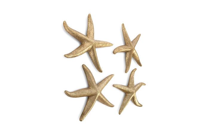 Starfish, Gold Leaf, Set of 4, MD - Maison Vogue
