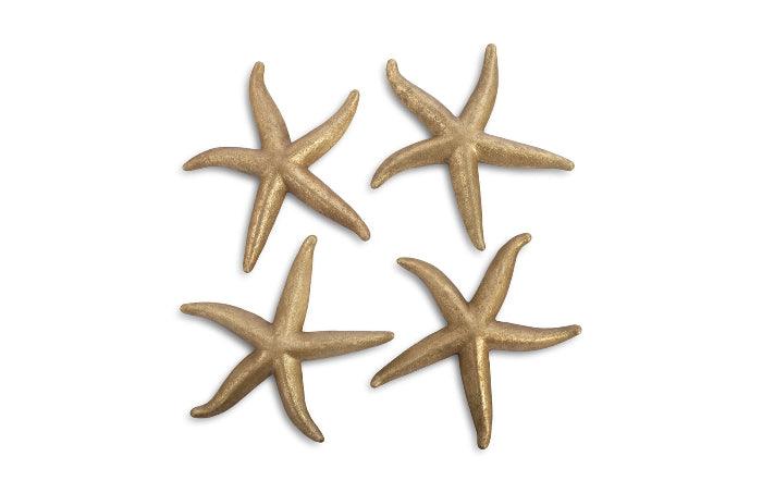 Starfish, Gold Leaf, Set of 4, LG - Maison Vogue