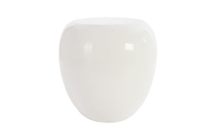 River Stone White Side Table - Maison Vogue