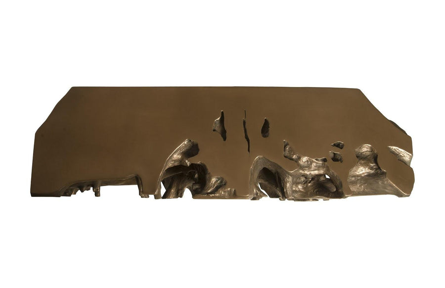 Cast Root Console Table Resin, Bronze - Maison Vogue
