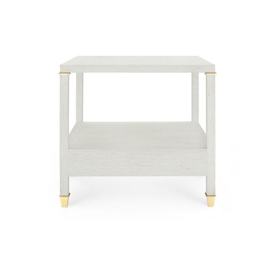 Pascal 1-Drawer Side Table, Silver - Maison Vogue