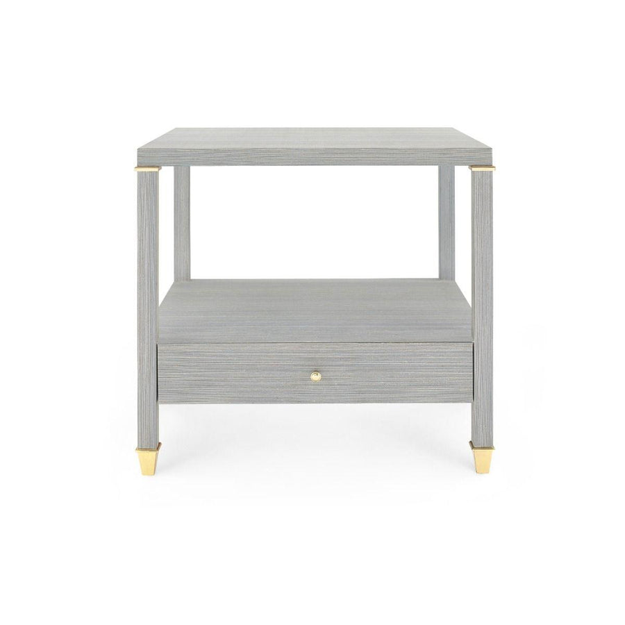 Pascal 1-Drawer Side Table, Slate Blue - Maison Vogue