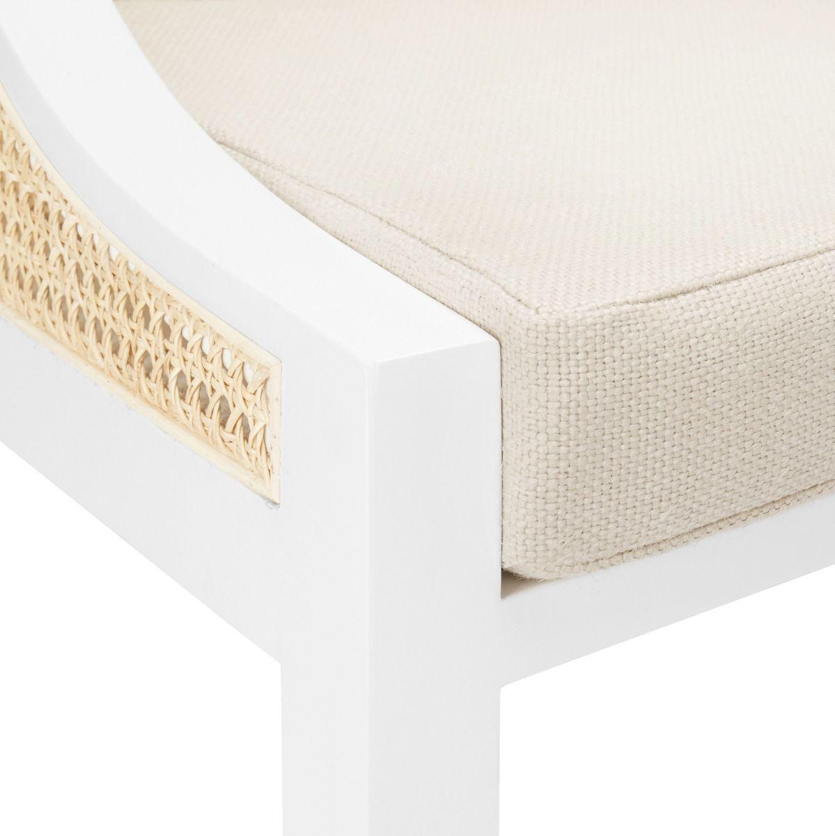 Raleigh Armchair, White - Maison Vogue