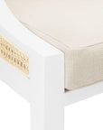 Raleigh Armchair, White - Maison Vogue