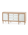 Sofia 3-Drawer & 2-Cabinet, Bleached Cerused Oak - Maison Vogue