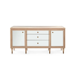 Sofia 3-Drawer & 2-Cabinet, Bleached Cerused Oak - Maison Vogue