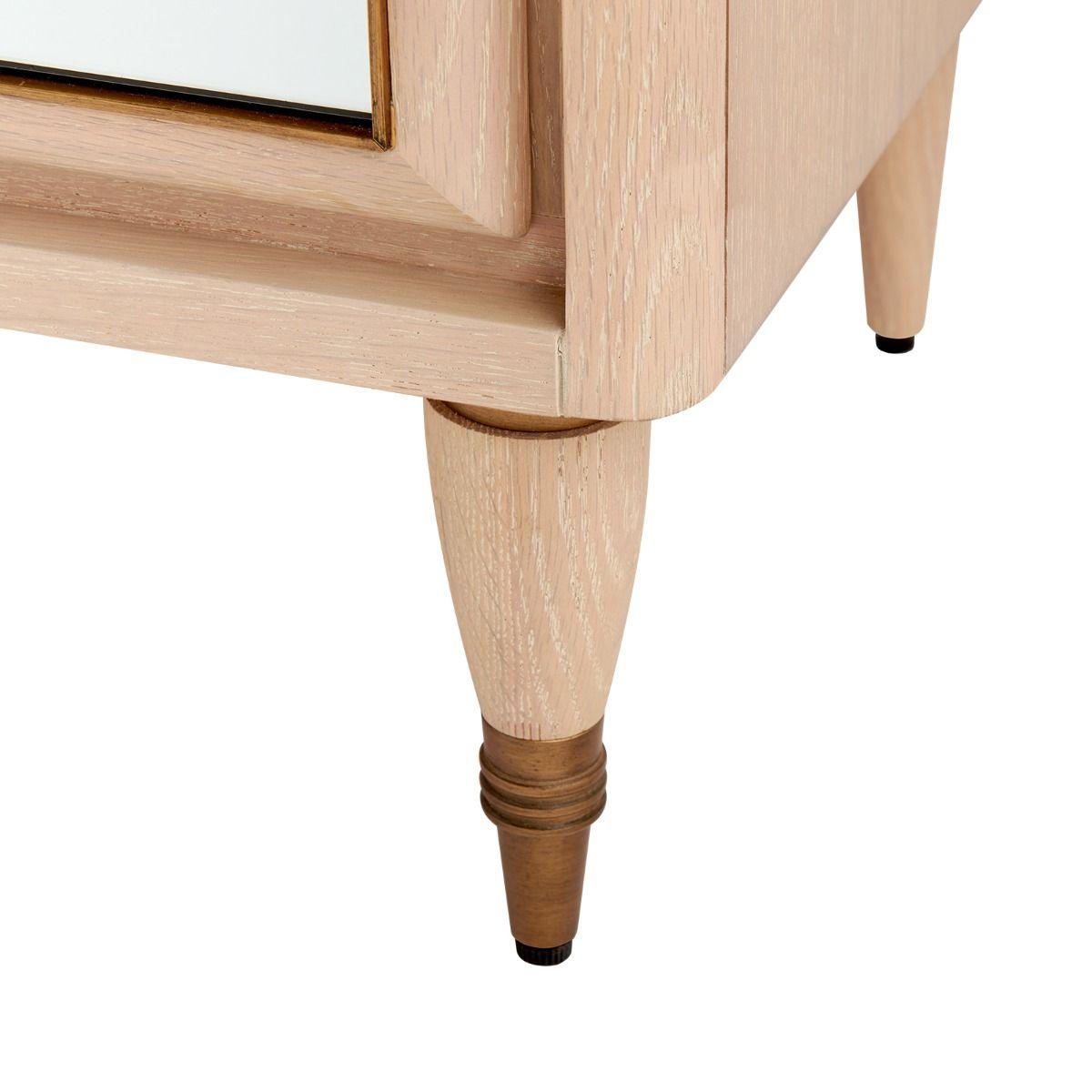 Sofia 3-Drawer &amp; 2-Cabinet, Bleached Cerused Oak - Maison Vogue