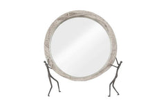 Atlas Gray Mirror - Maison Vogue
