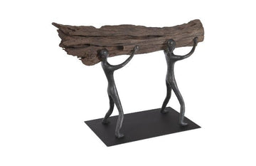 Atlas Balancing Log Sculpture - Maison Vogue