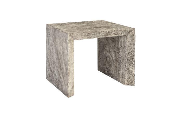 Waterfall Side Table Grey Stone - Maison Vogue