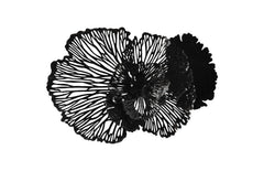 Medium Black Flower Wall Art - Maison Vogue