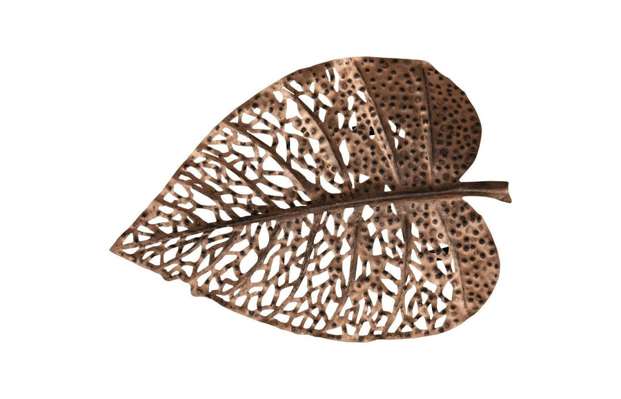 Extra Small Copper Birch Leaf Wall Art - Maison Vogue