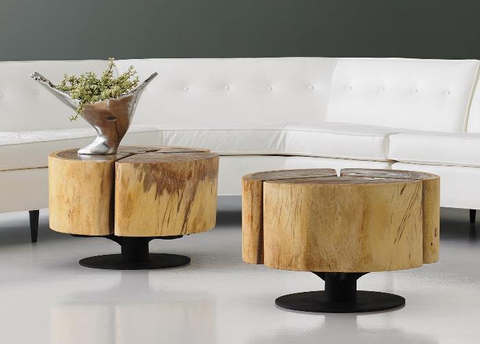 Clover Natural Coffee Table - Maison Vogue