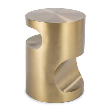 Nathan Side Table (Brass) - Maison Vogue