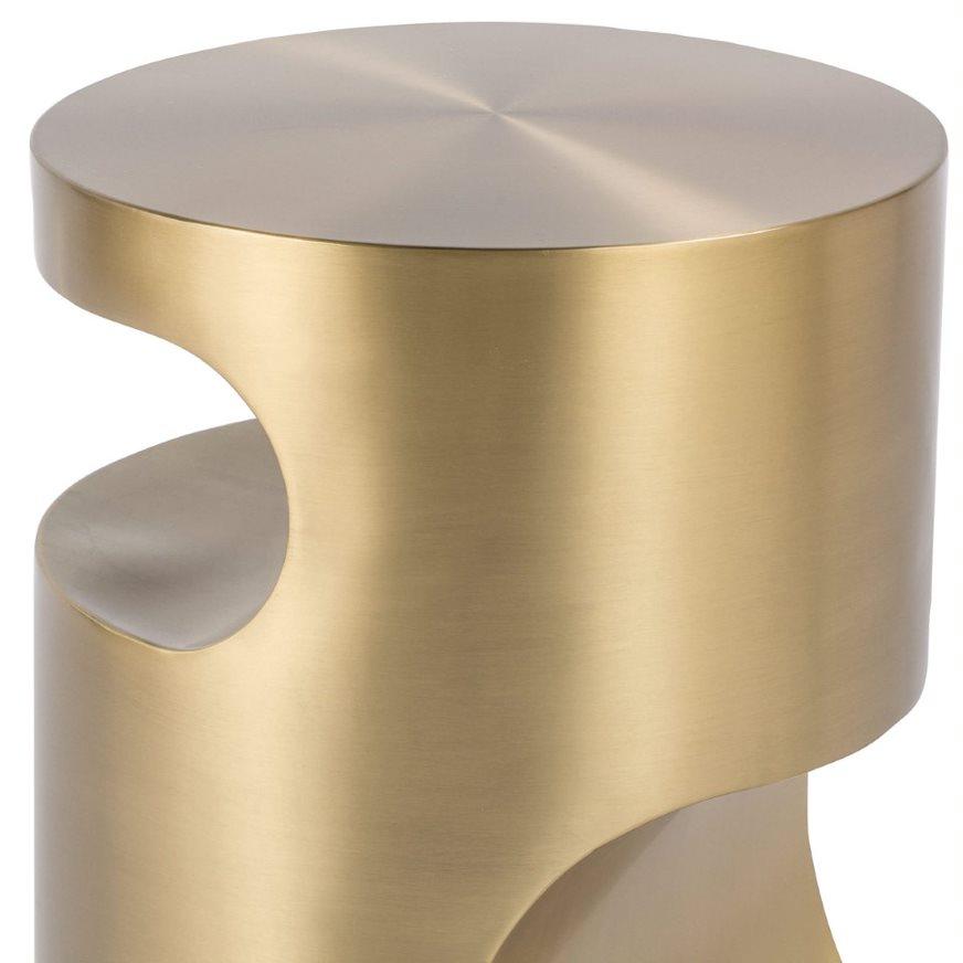 Nathan Side Table (Brass) - Maison Vogue